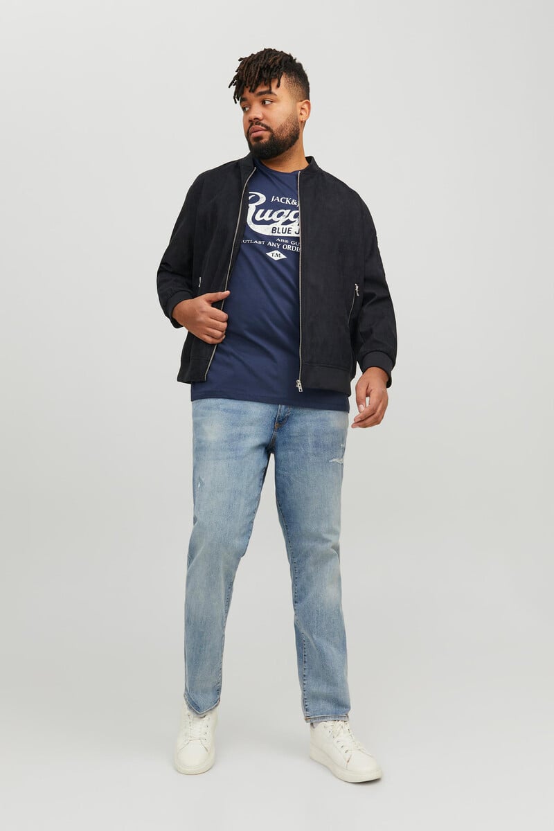 Cortefiel Camiseta Manga Corta Slim Algodón Sostenible PLUS
