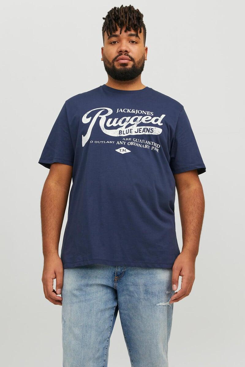Cortefiel Camiseta manga corta slim algodón sostenible PLUS