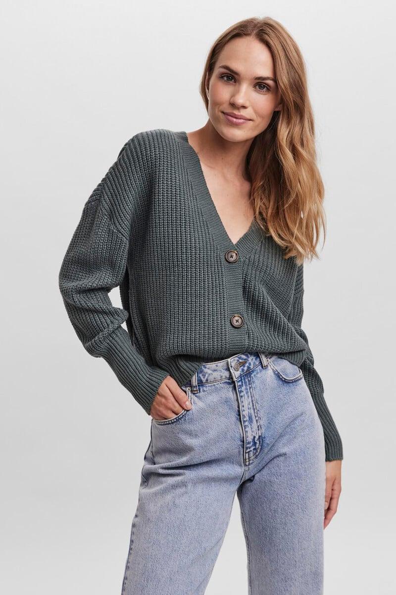 Cortefiel Cardigan de mujer manga larga con botones