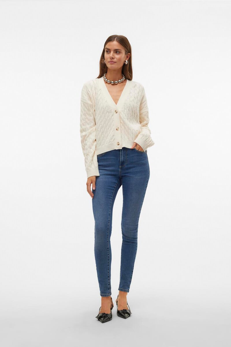 Cortefiel Cardigan De Punto De Mujer Con Diseño Trenzado