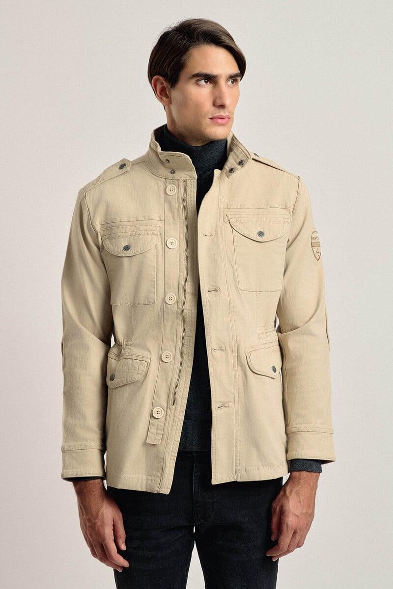 Cortefiel Chaqueta sahariana Valecuatro color beige