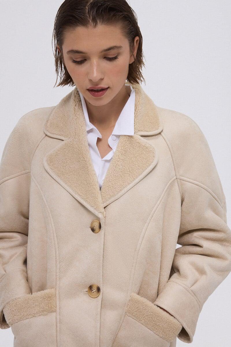 Cortefiel Abrigo Doble Faz