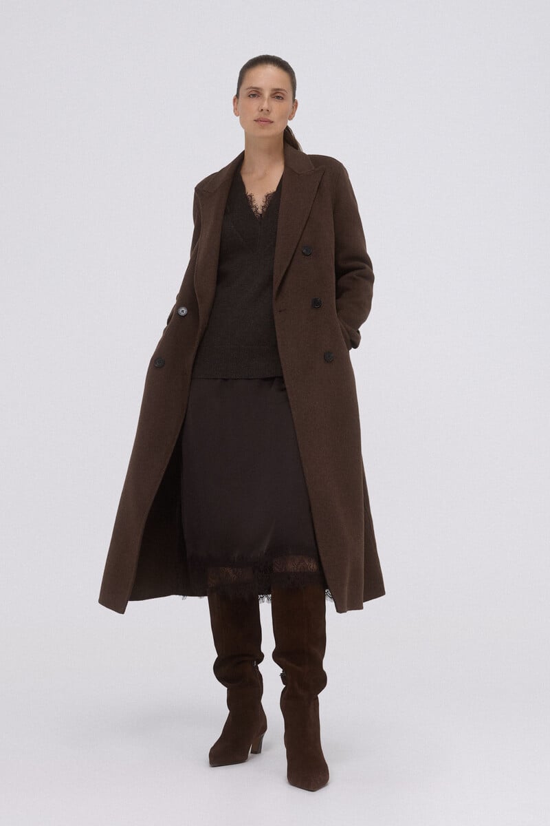 Cortefiel Abrigo Double Face Cruzado