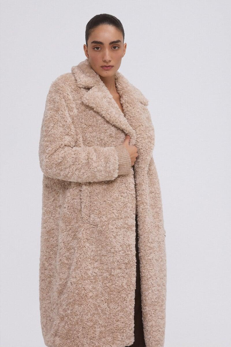 Cortefiel Abrigo largo fake fur