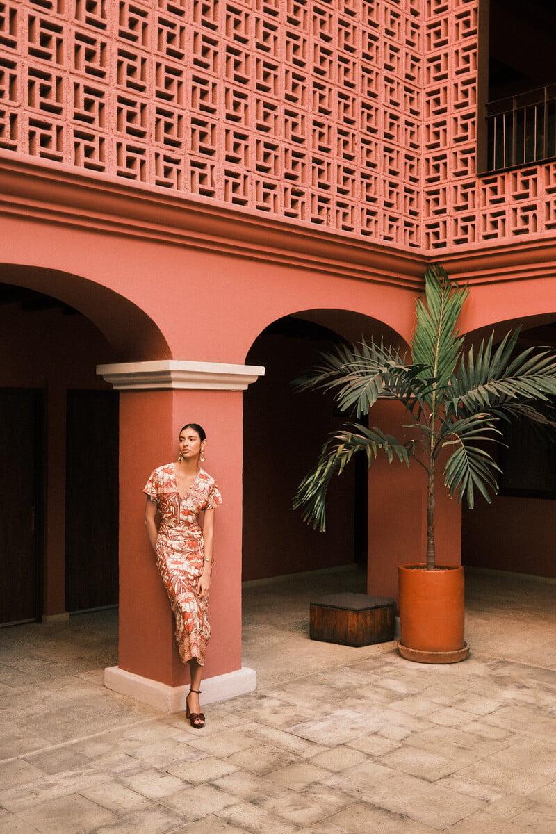 Cortefiel Alondra. Vestido Estampado