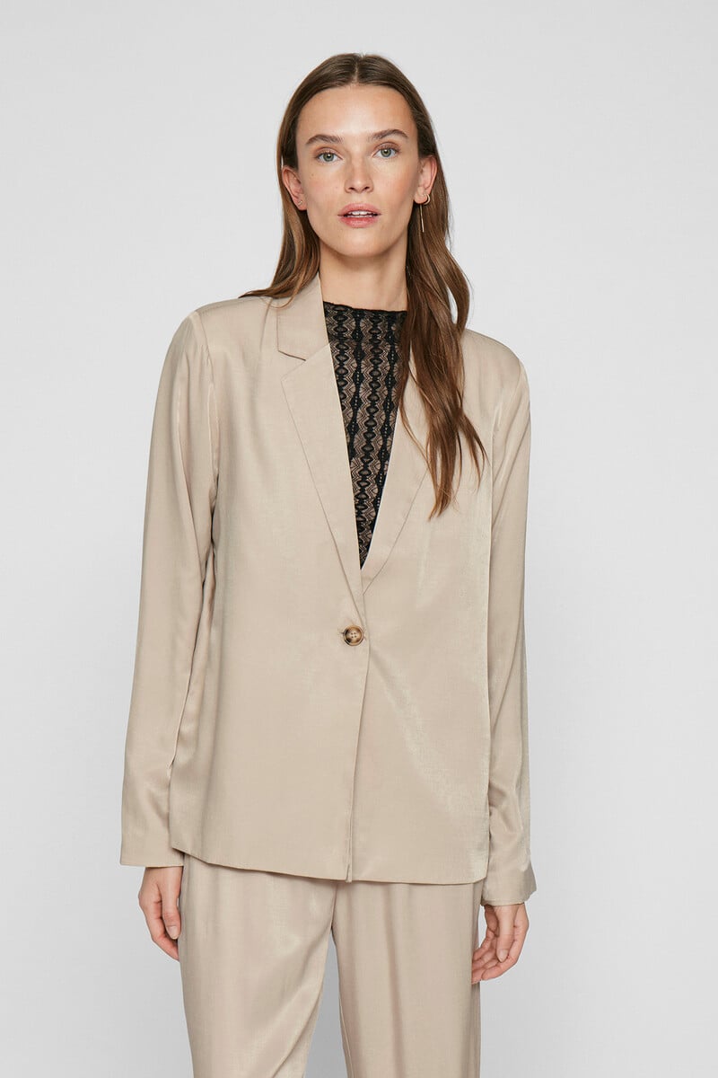 Cortefiel Americana Blazer Satinada