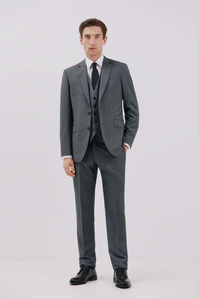 Cortefiel Americana Cuadrillé Slim Fit