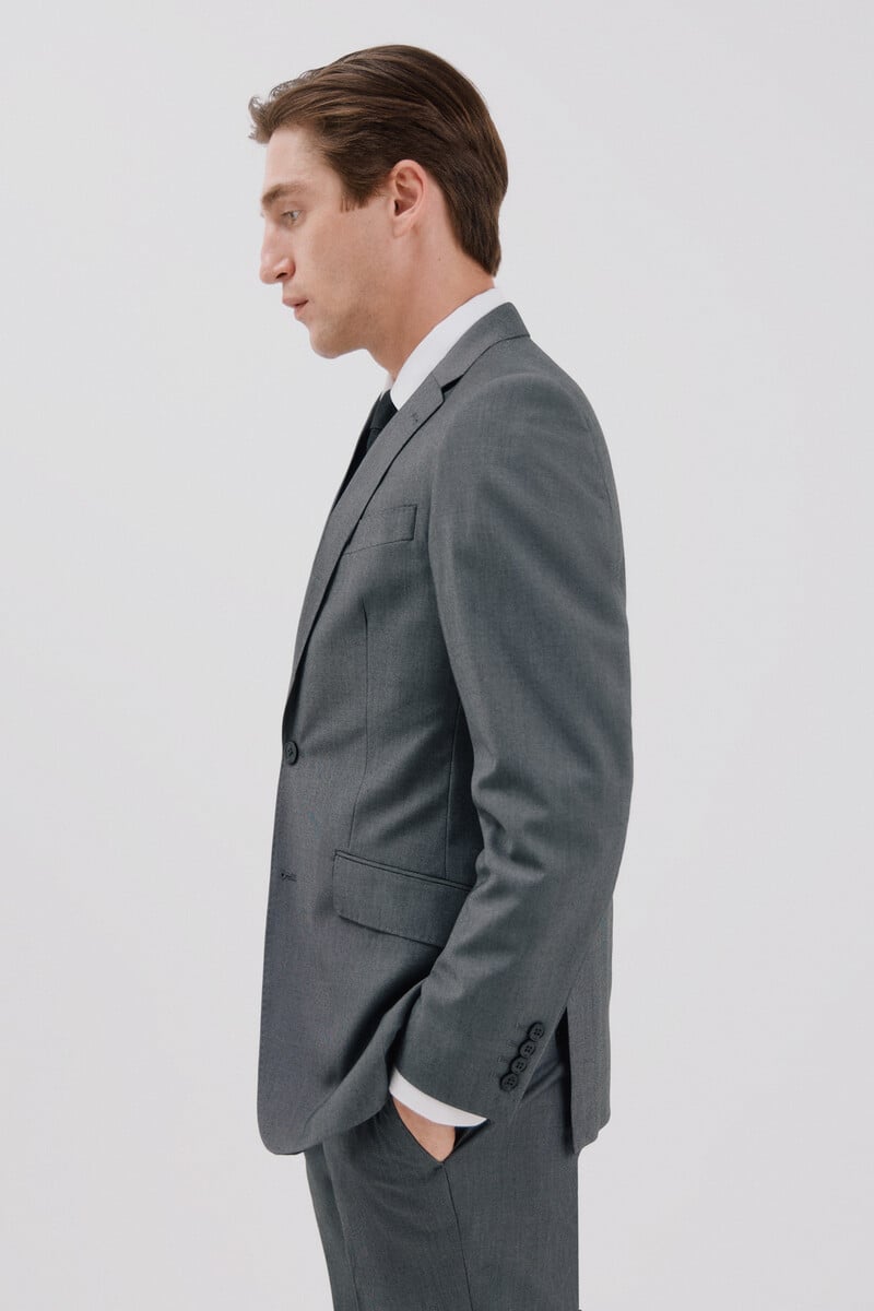 Cortefiel Americana Cuadrillé Slim Fit