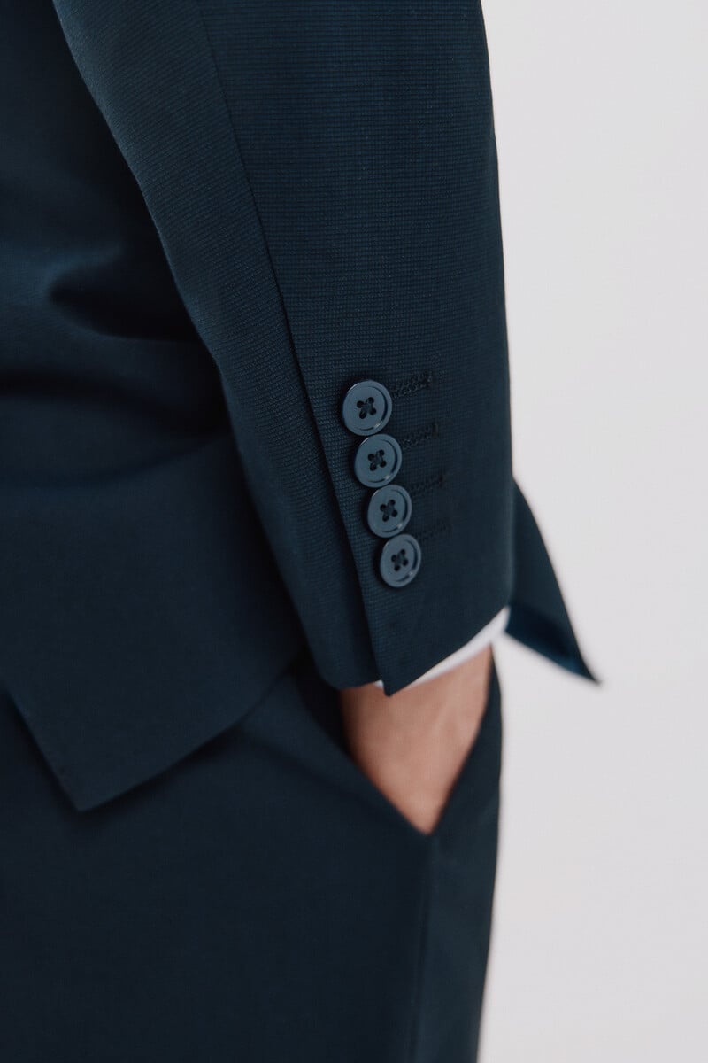 Cortefiel Americana Cuadrillé Slim Fit