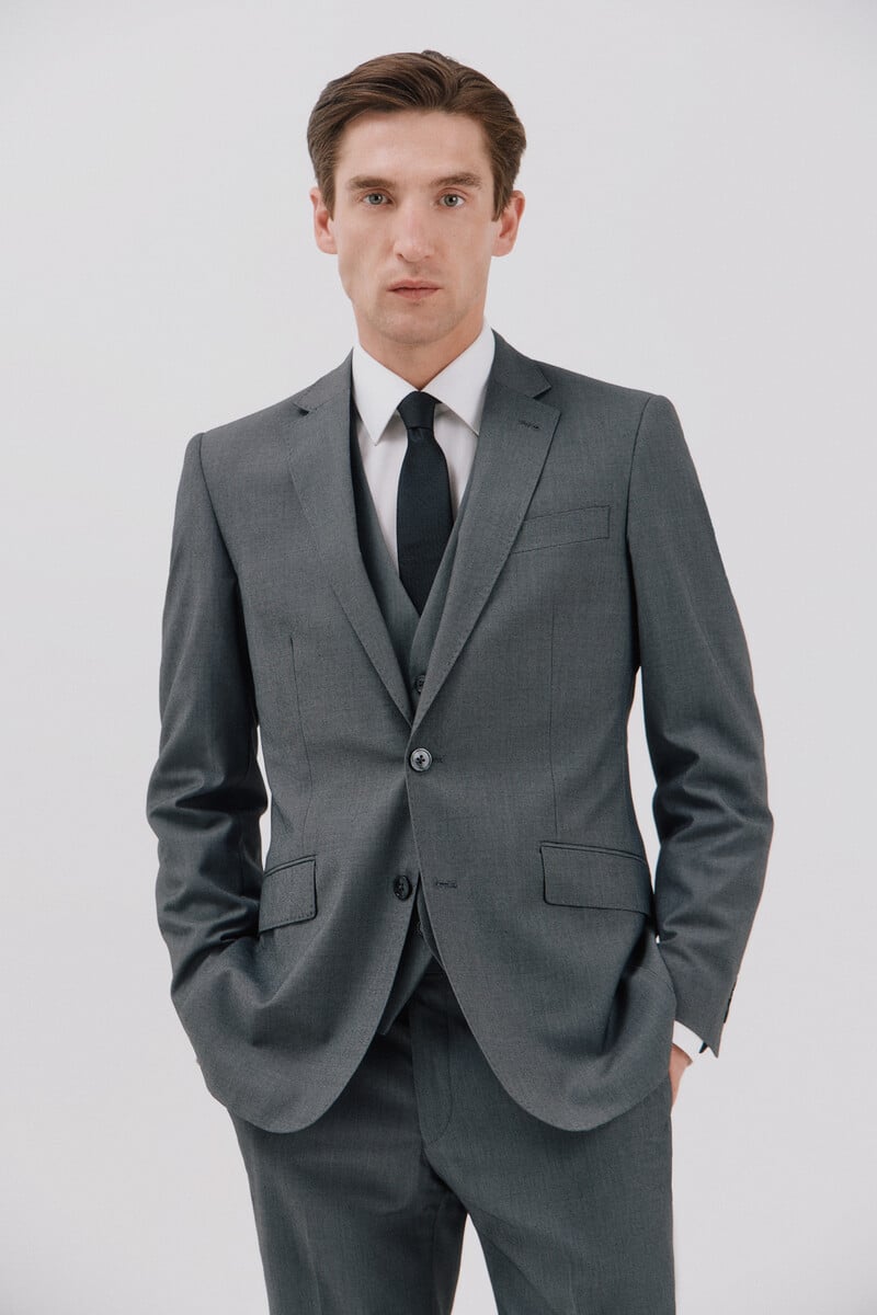 Cortefiel Americana cuadrillé slim fit