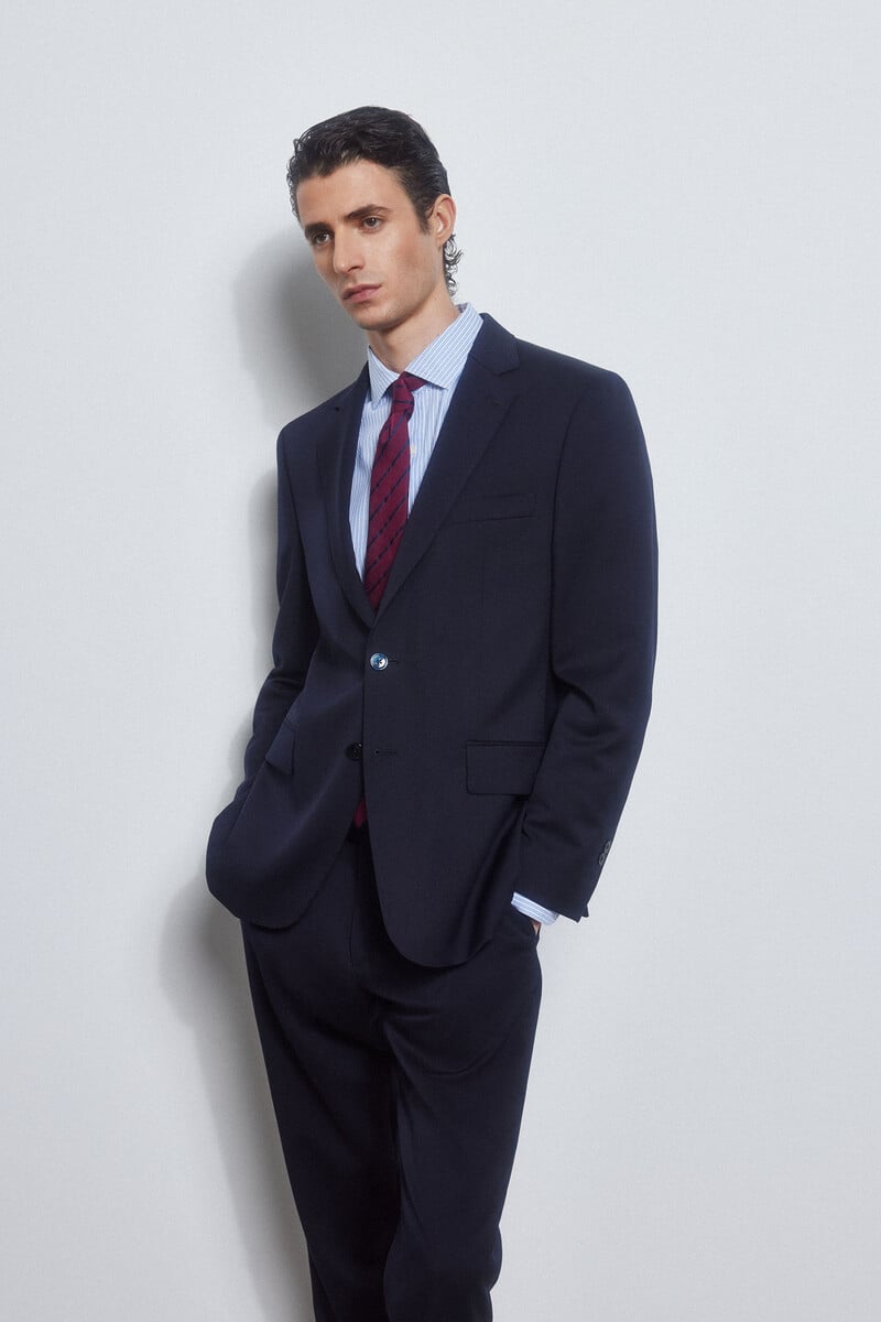 Cortefiel Americana lisa bi-stretch tailored