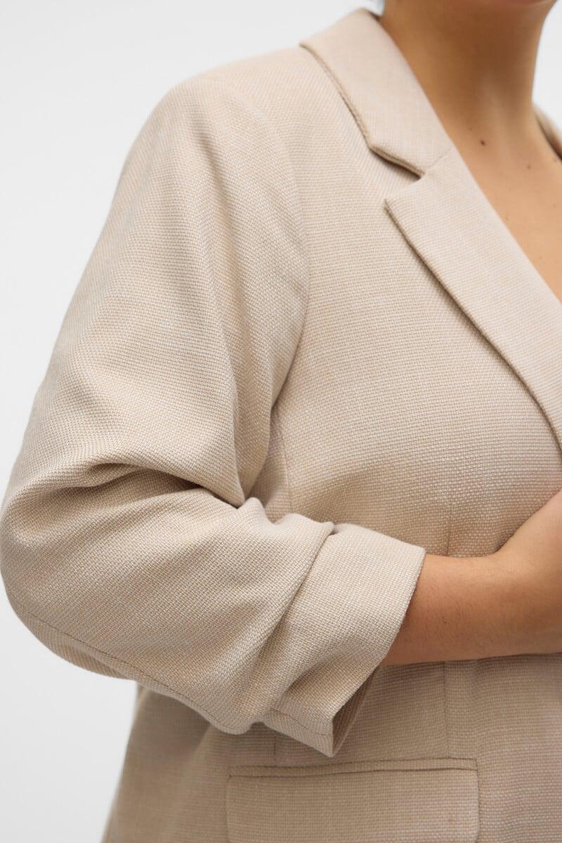 Cortefiel Americana Manga Fruncida Talla Grande