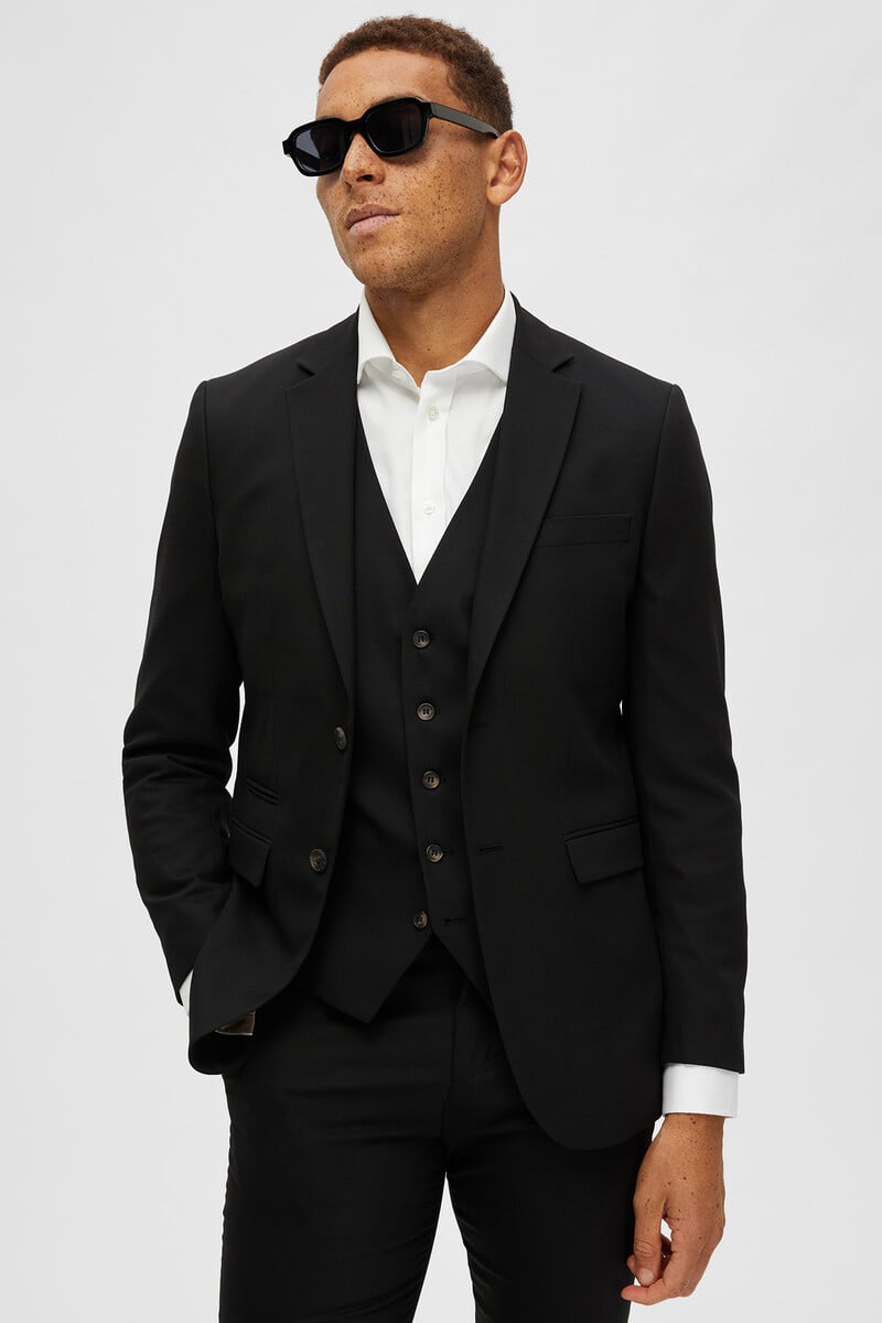 Cortefiel Americana Slim Fit Con Lana