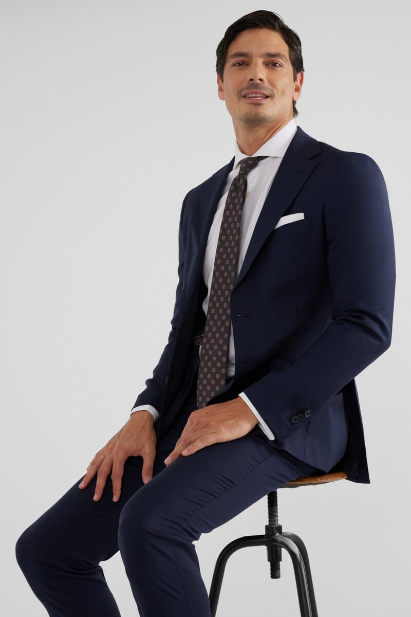 Cortefiel Americana Traje Natural Stretch