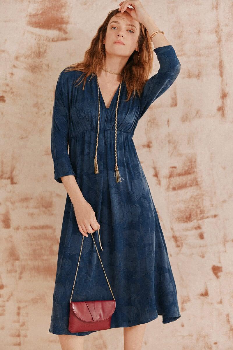 Cortefiel Ana. Vestido jacquard