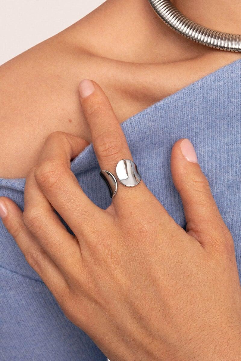 Cortefiel Anillo Honey Acero