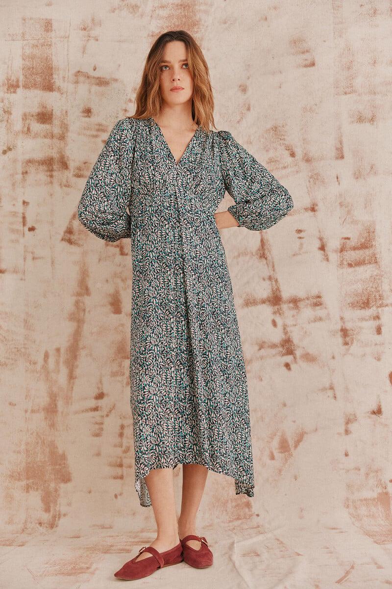 Cortefiel Ava. Vestido Estampado