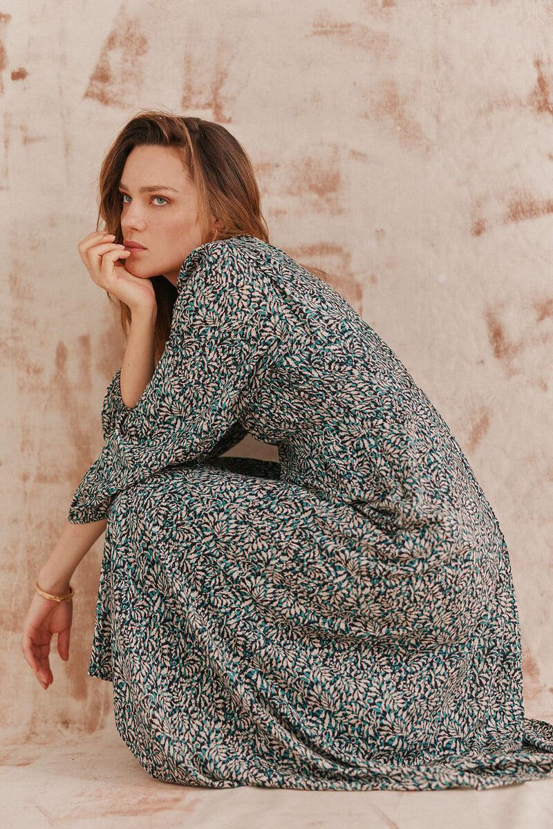 Cortefiel Ava. Vestido Estampado