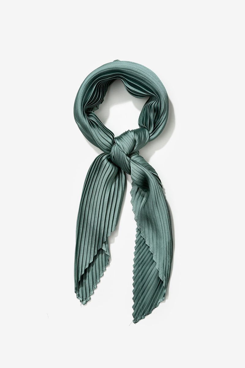 Cortefiel Bandana satinada plisada