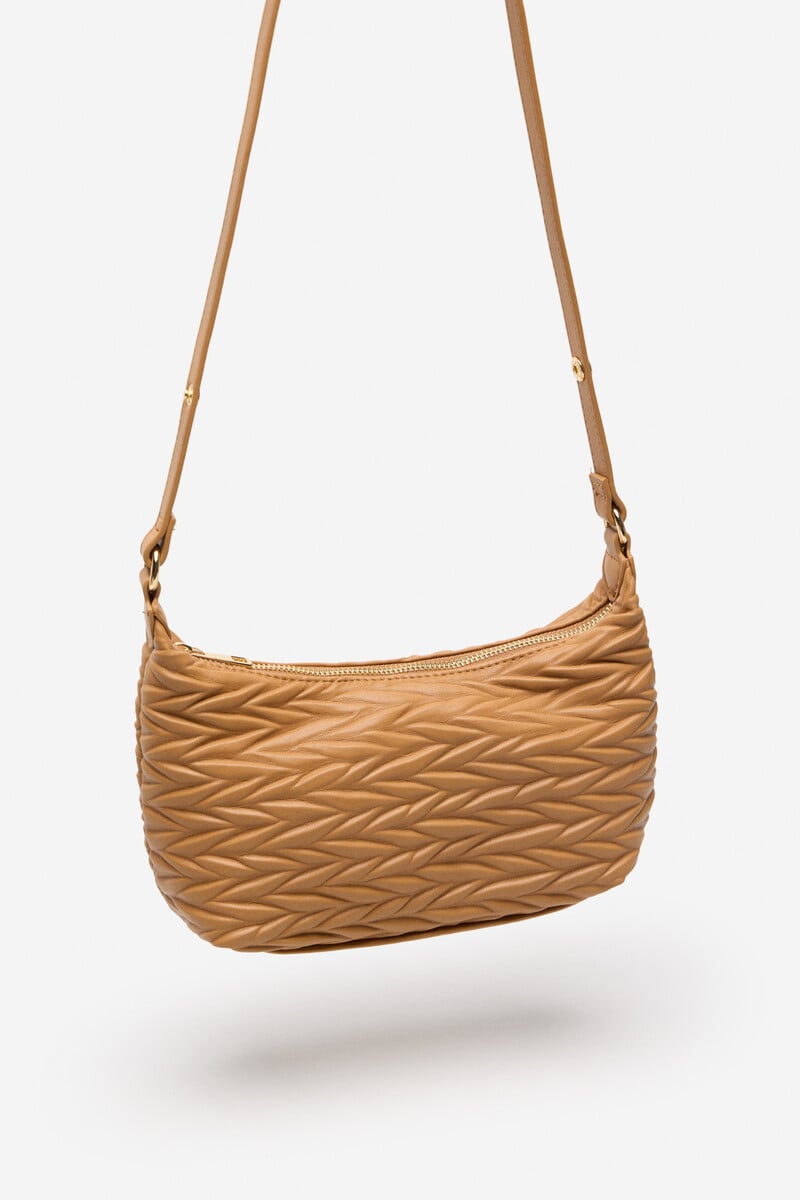 Cortefiel Bandolera Gofrada Espiga