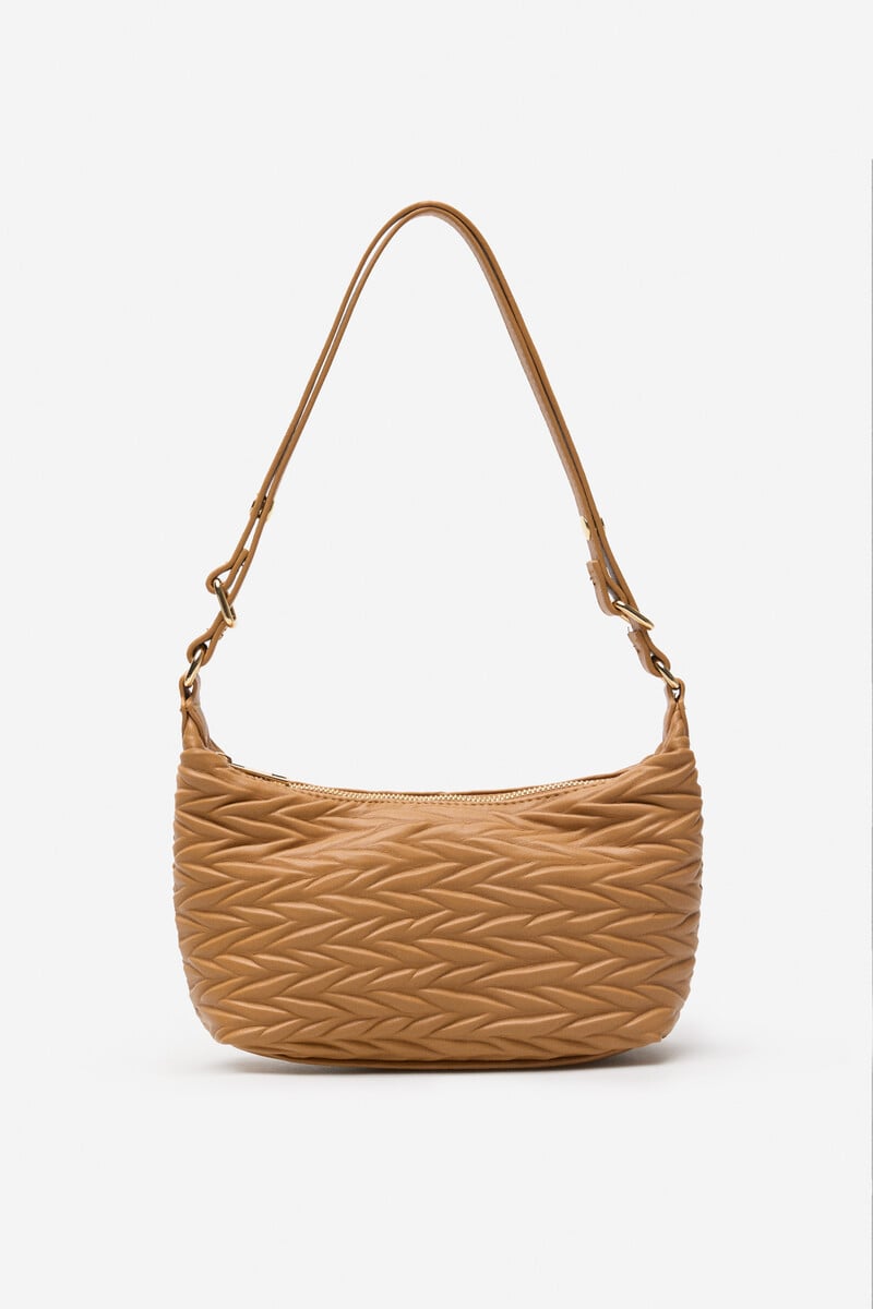 Cortefiel Bandolera gofrada espiga
