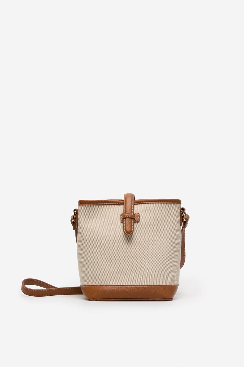 Cortefiel Bandolera tipo cubo canvas