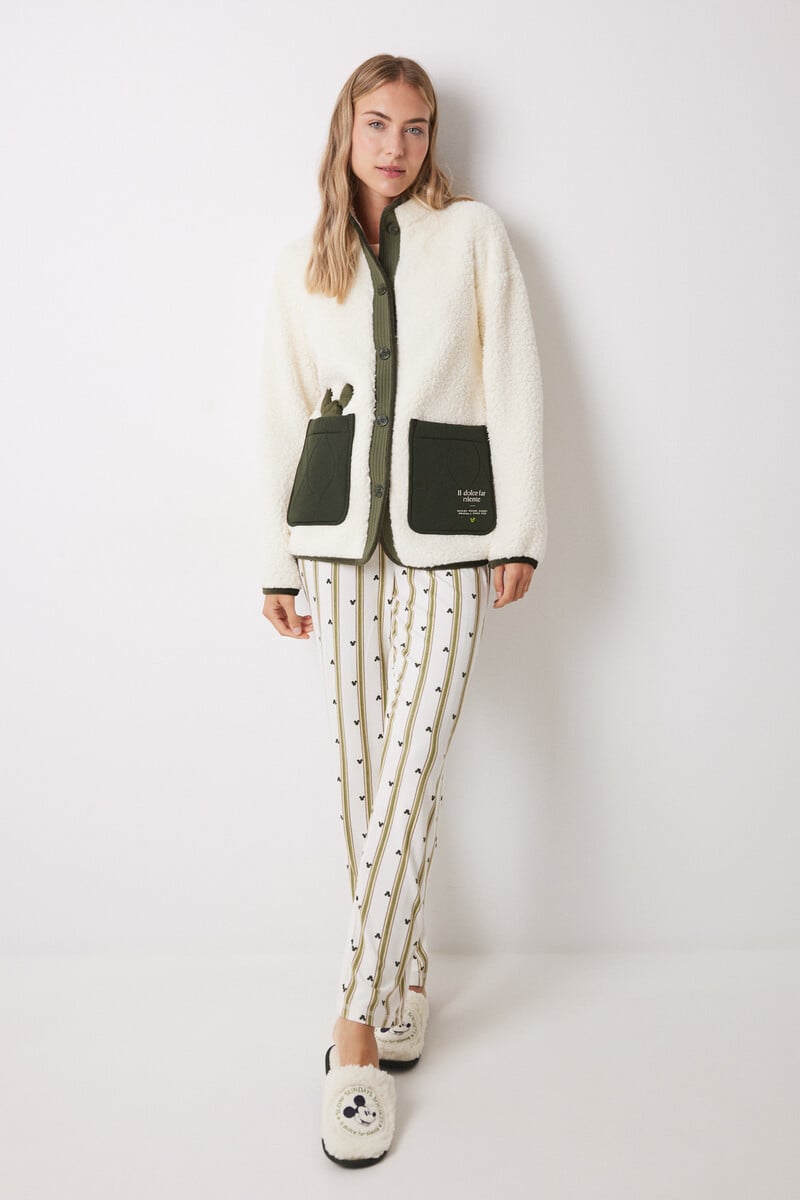 Cortefiel Bata Corta Borreguito Mickey Mouse