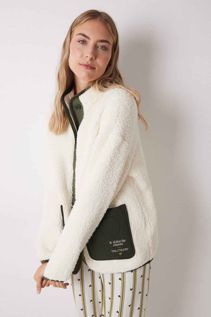 Cortefiel Bata Corta Borreguito Mickey Mouse