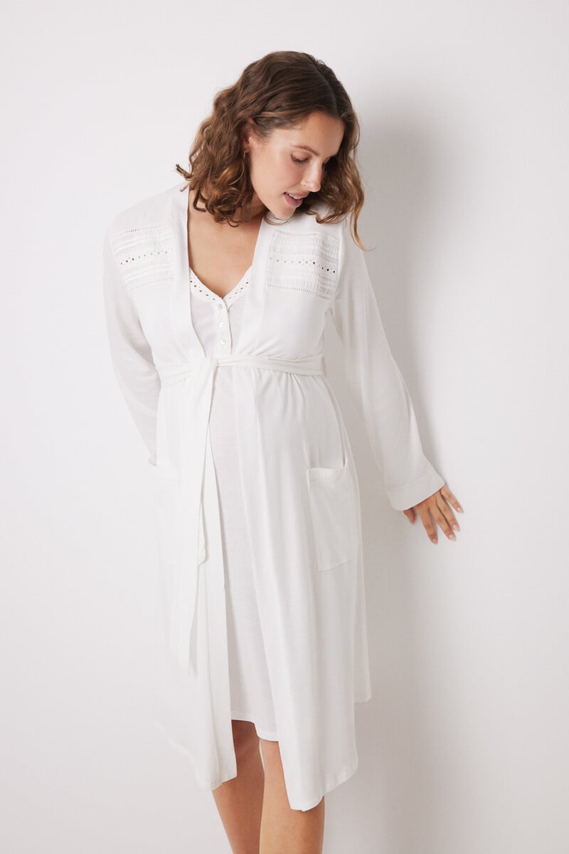 Cortefiel Bata "maternity" Midi Marfil