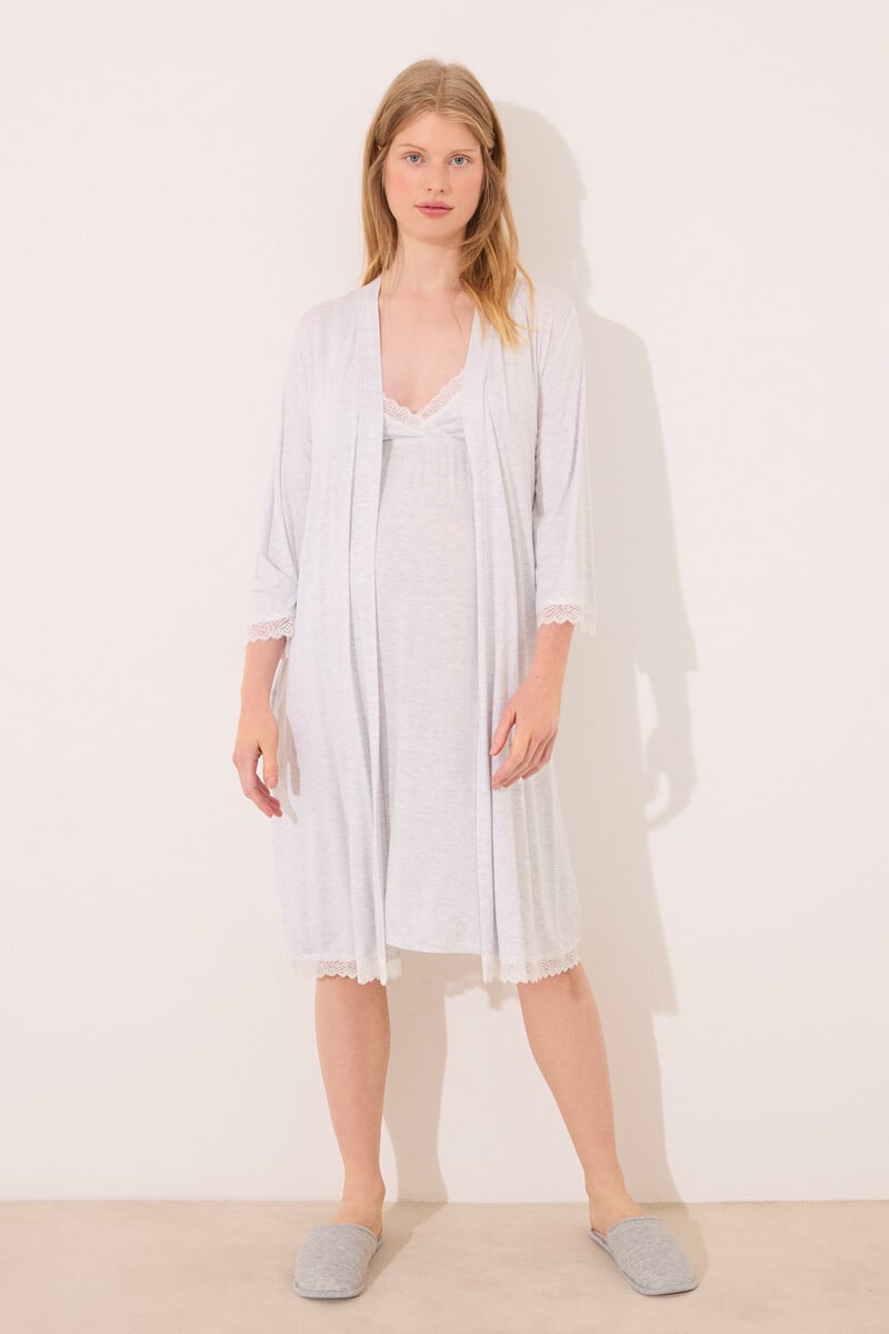 Cortefiel Bata Midi "maternity" Soft Touch Gris