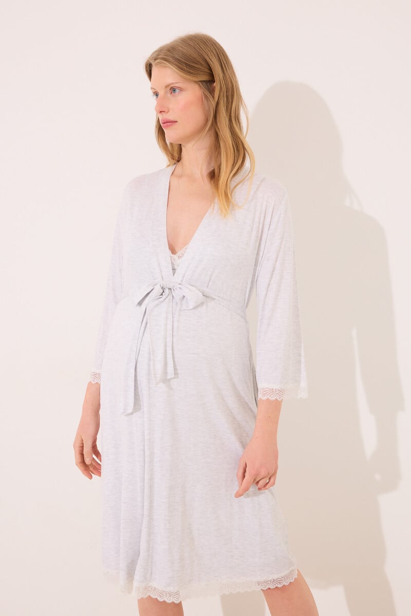 Cortefiel Bata midi "maternity" soft touch gris