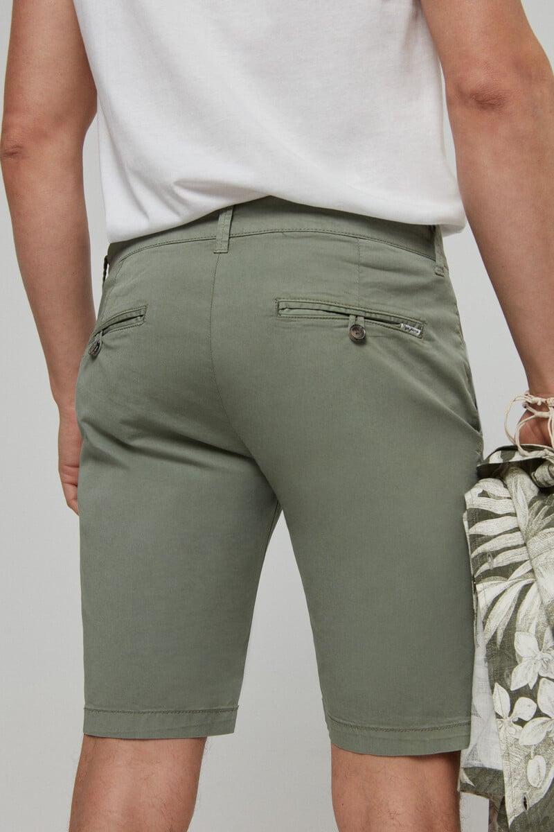 Cortefiel Bermuda Chino Con Fit Regular