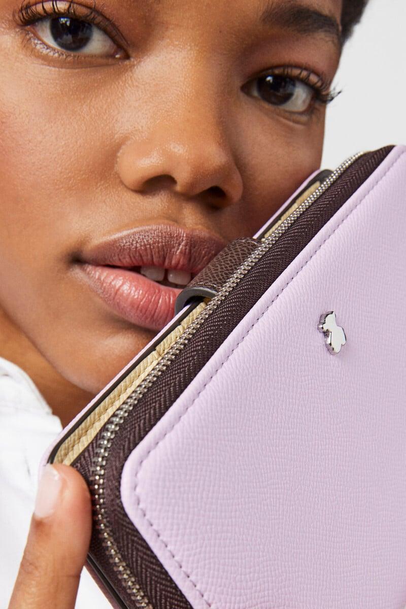 Cortefiel Billetera Malva New Dubai Saffiano
