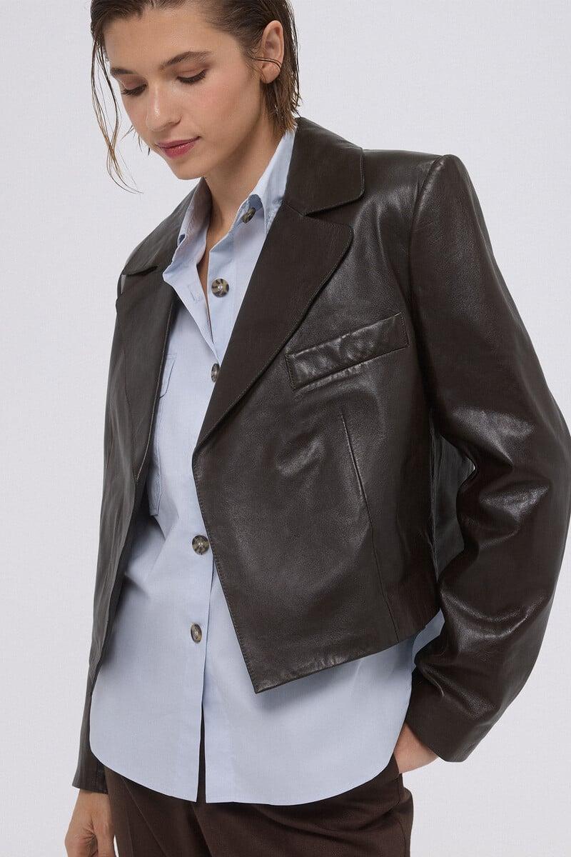 Cortefiel Blazer Corta Khaki
