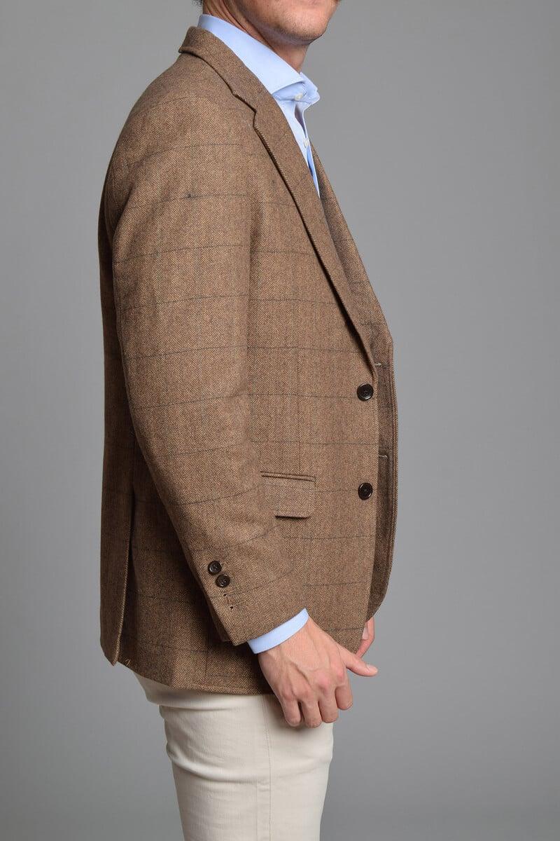 Cortefiel Blazer Lana Espiga Cuadros