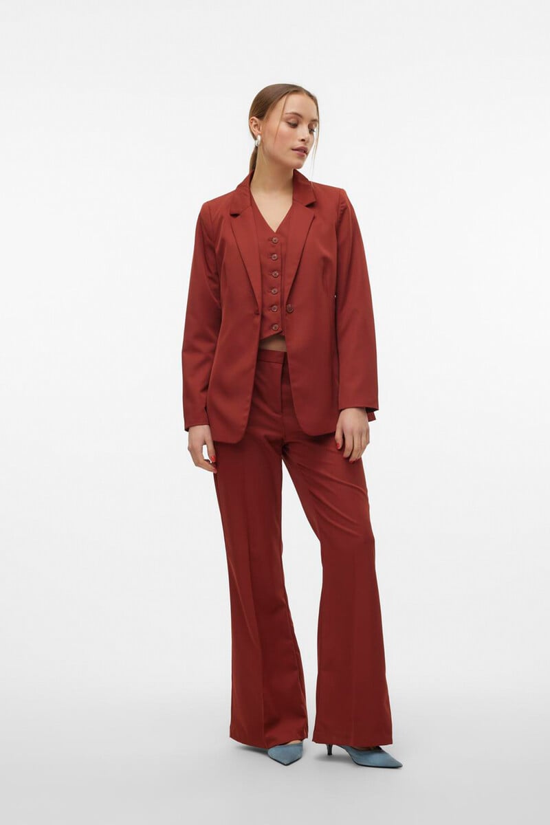 Cortefiel Blazer Larga Con Hombreras