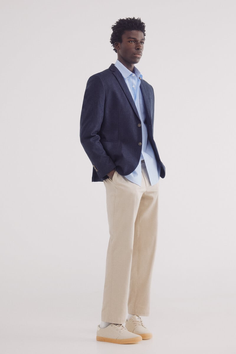 Cortefiel Blazer Lino-algodón
