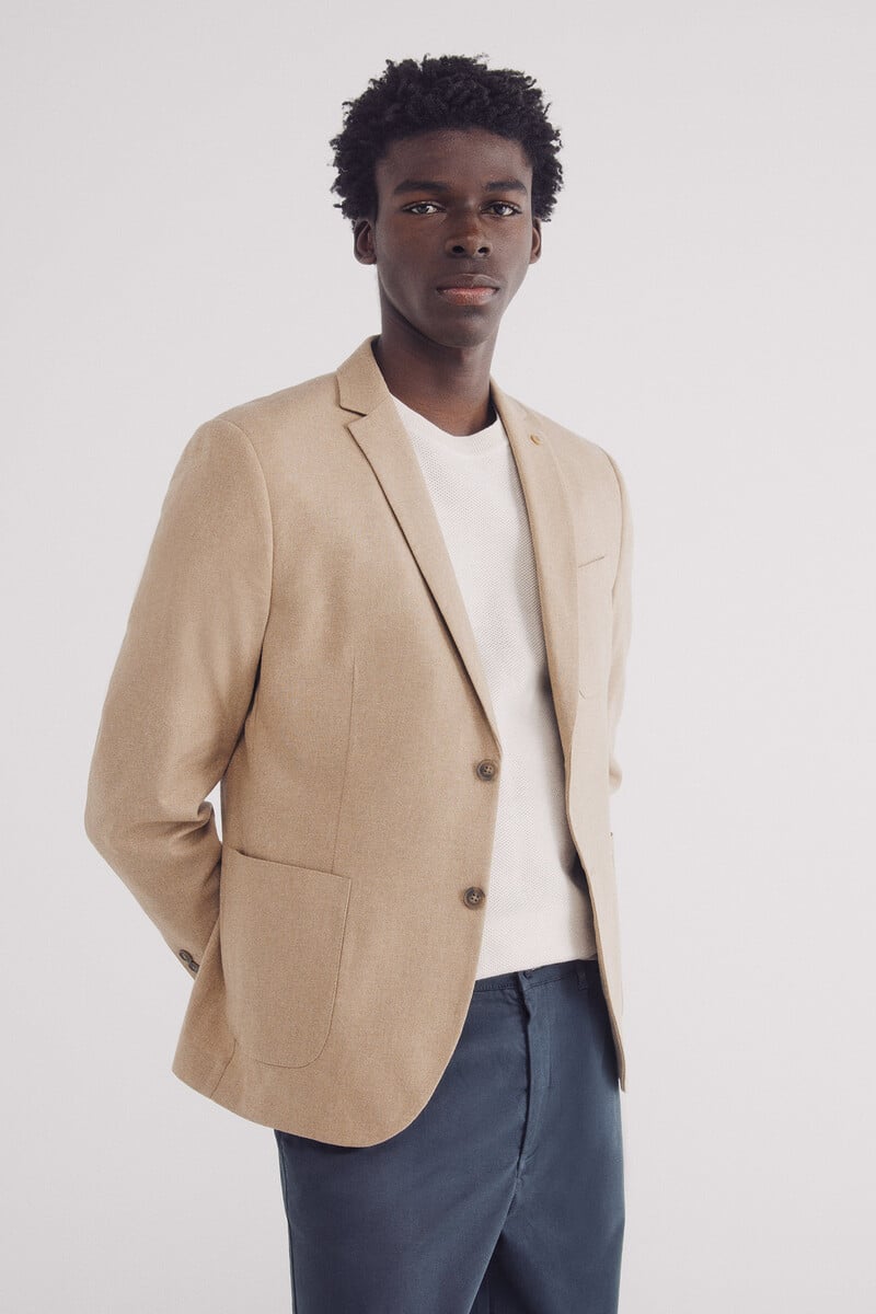 Cortefiel Blazer lino-algodón