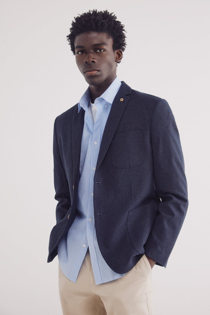 Cortefiel Blazer lino-algodón