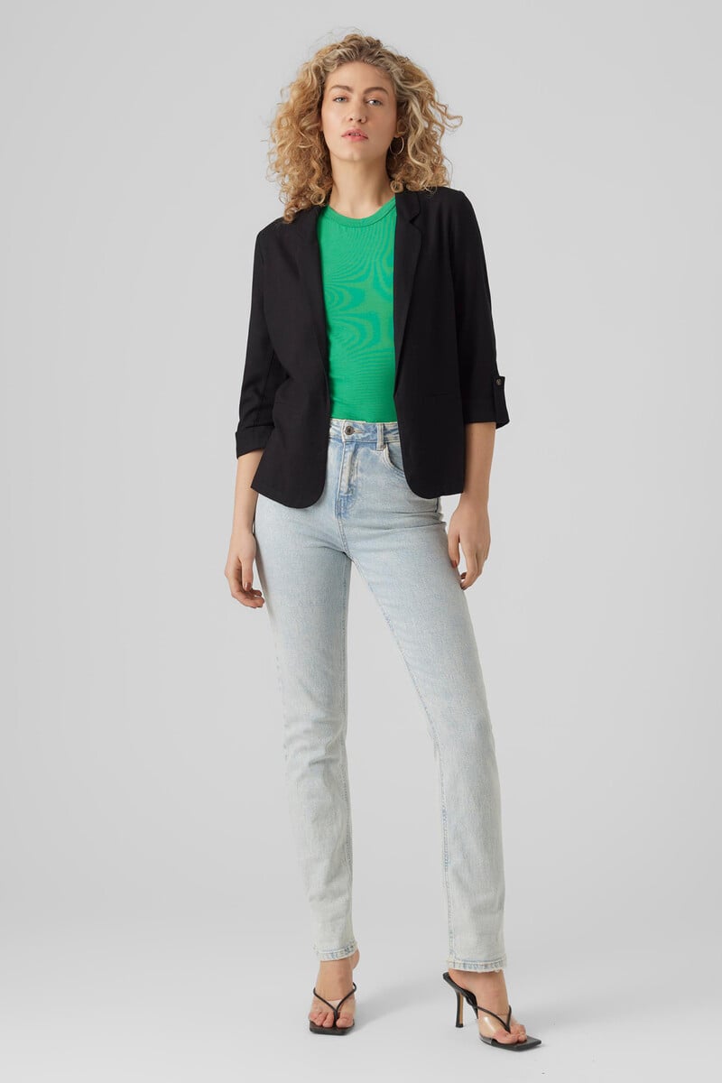 Cortefiel Blazer Lino Manga 3/4