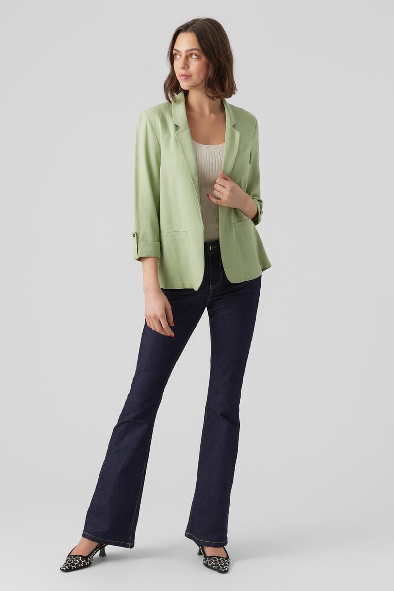 Cortefiel Blazer Lino Manga 3/4