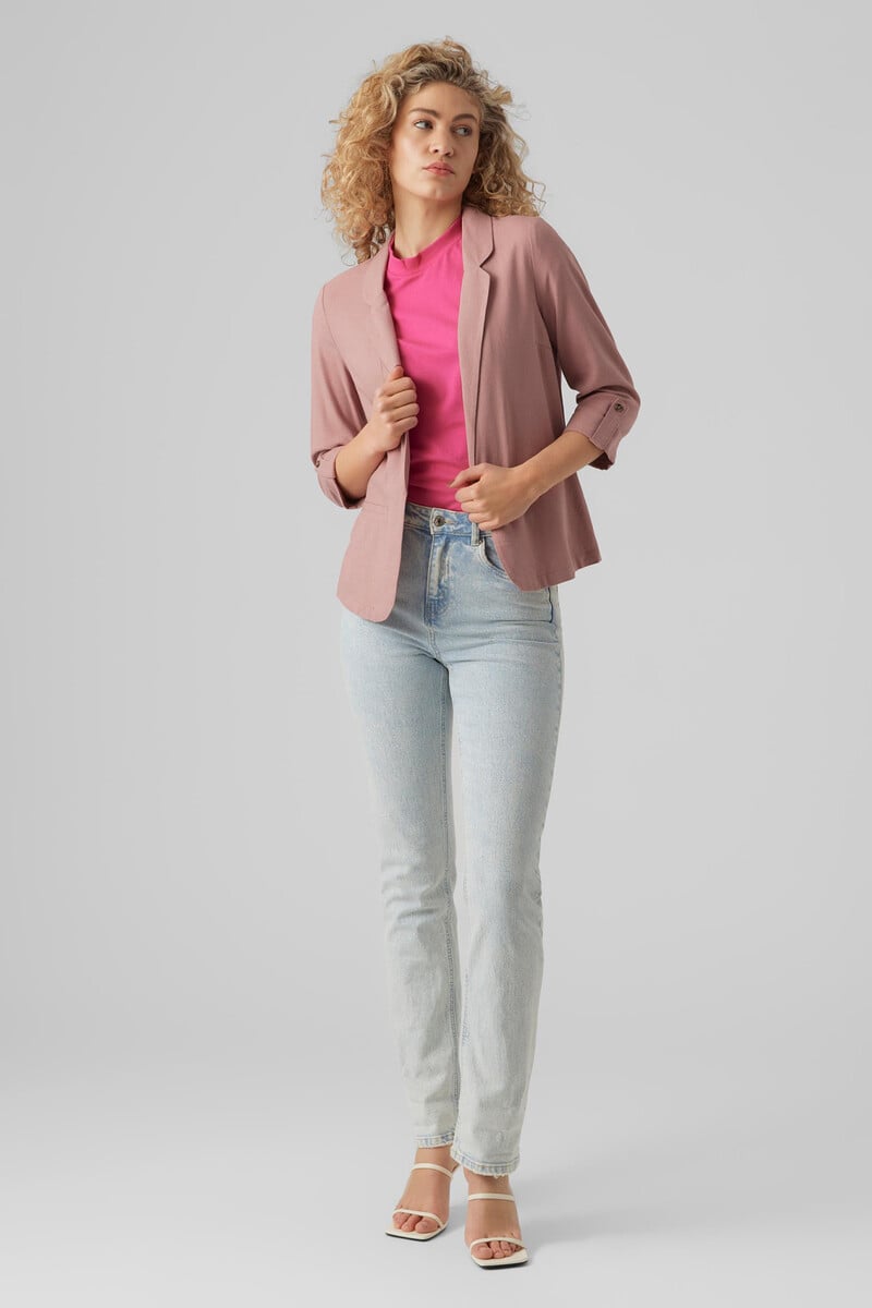 Cortefiel Blazer Lino Manga 3/4