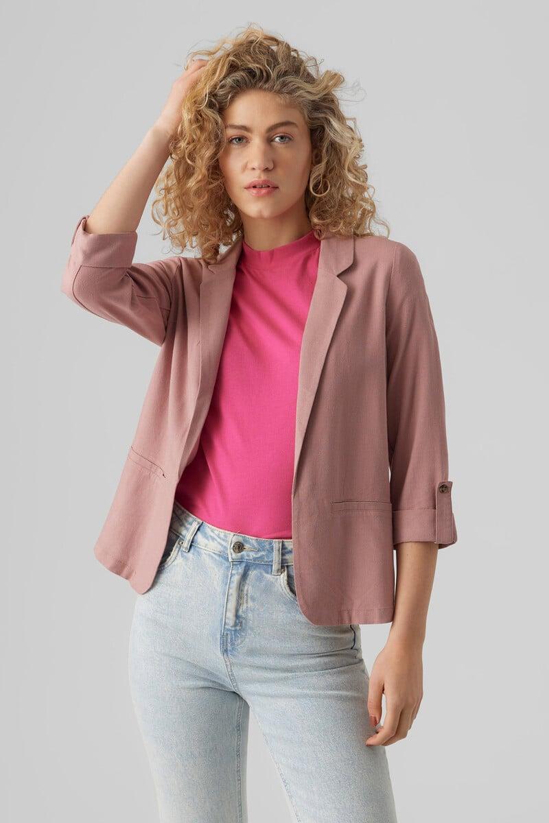 Cortefiel Blazer Lino Manga 3/4