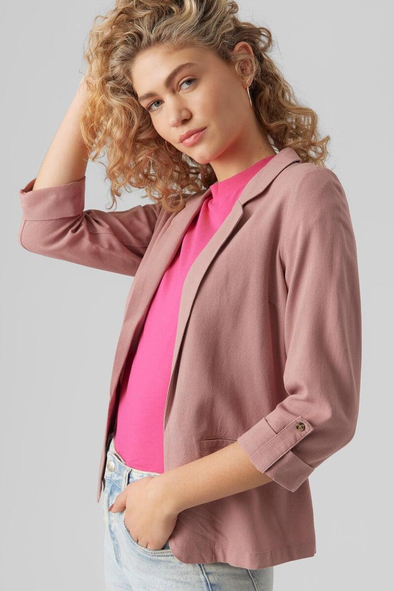 Cortefiel Blazer lino manga 3/4