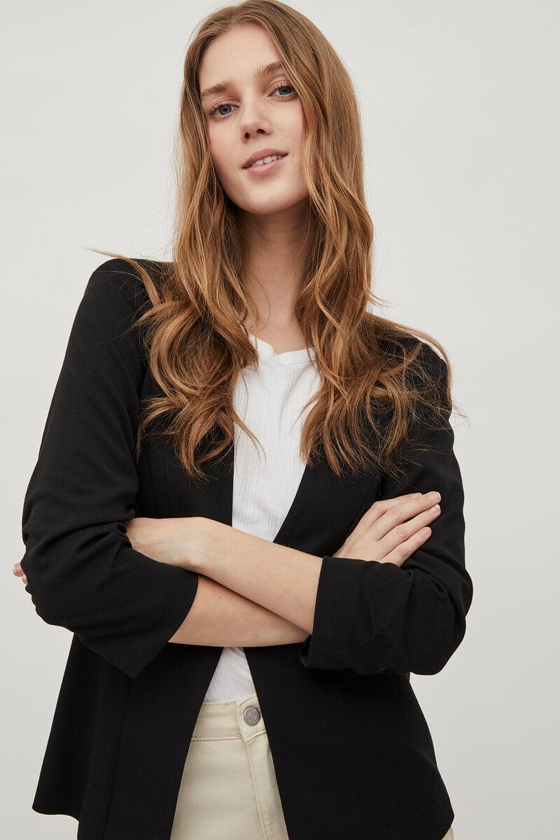 Cortefiel Blazer Manga Frunce Vila