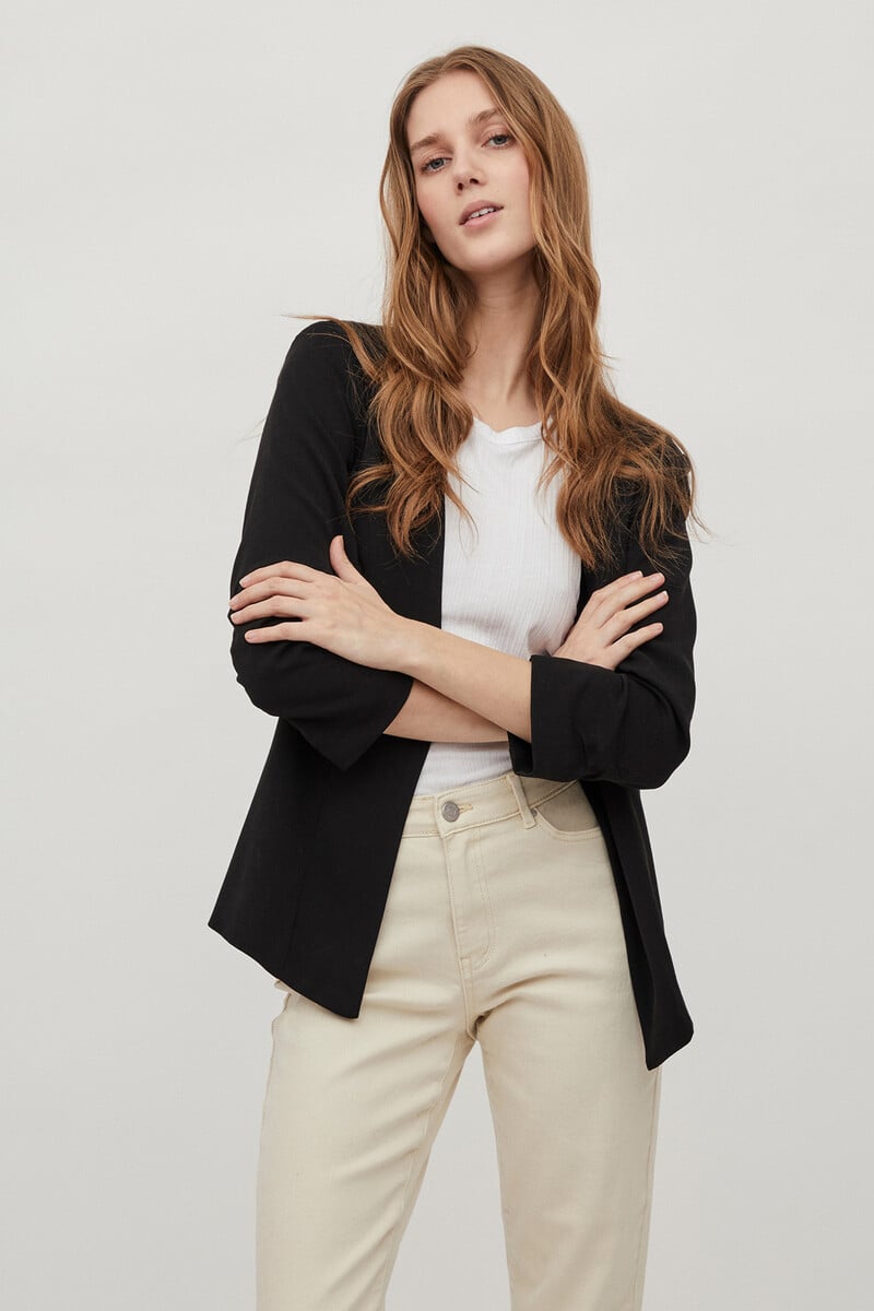 Cortefiel Blazer manga frunce Vila