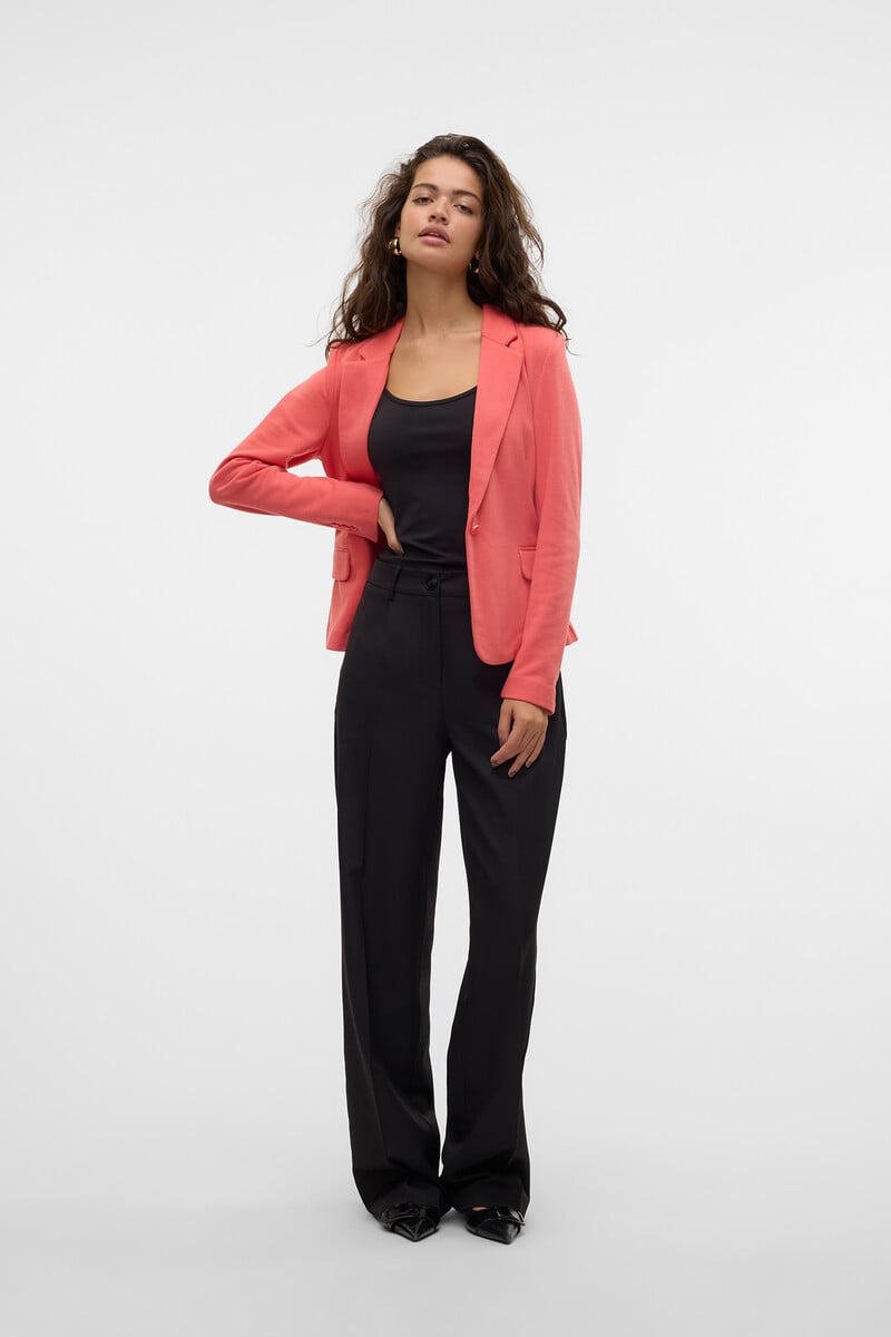 Cortefiel Blazer Manga Larga Con Bolsillos