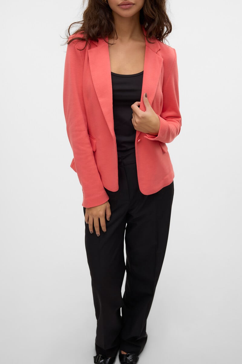 Cortefiel Blazer Manga Larga Con Bolsillos