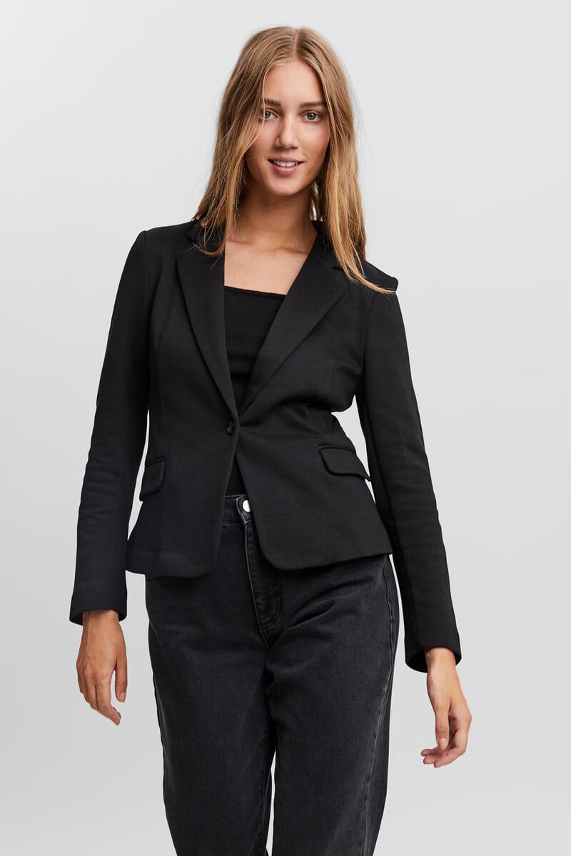 Cortefiel Blazer Manga Larga Con Bolsillos