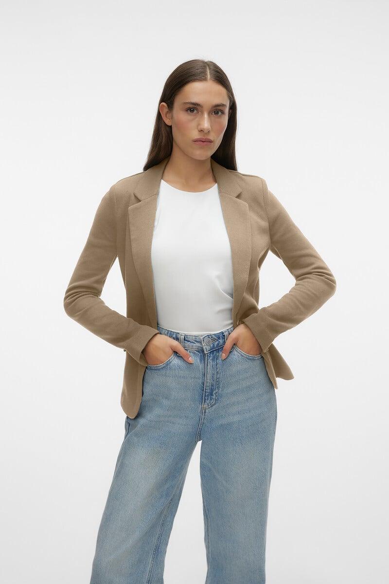 Cortefiel Blazer Manga Larga Con Bolsillos
